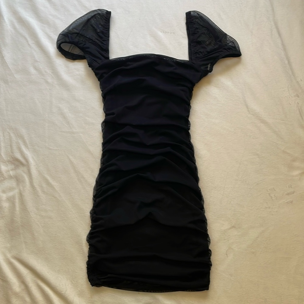 LBD Alert - Princess Polly rusched black dress